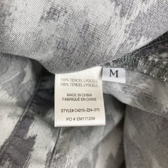 Anthropologie Cloth & Stone Taping Leopard Tank Shirt Sleeveless Gray Camo - Picture 10 of 10